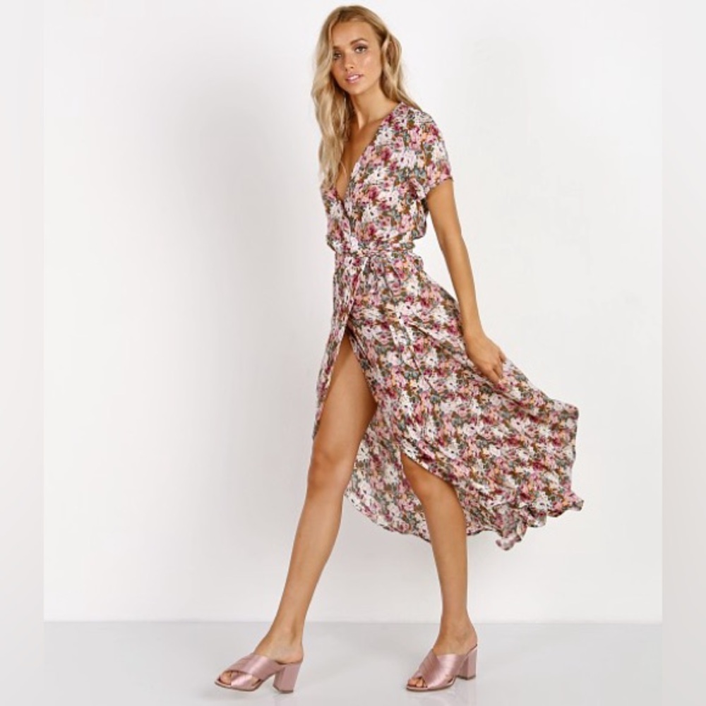 Auguste wild rose maxi dress